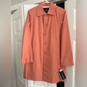 Weatherproof long trench coat